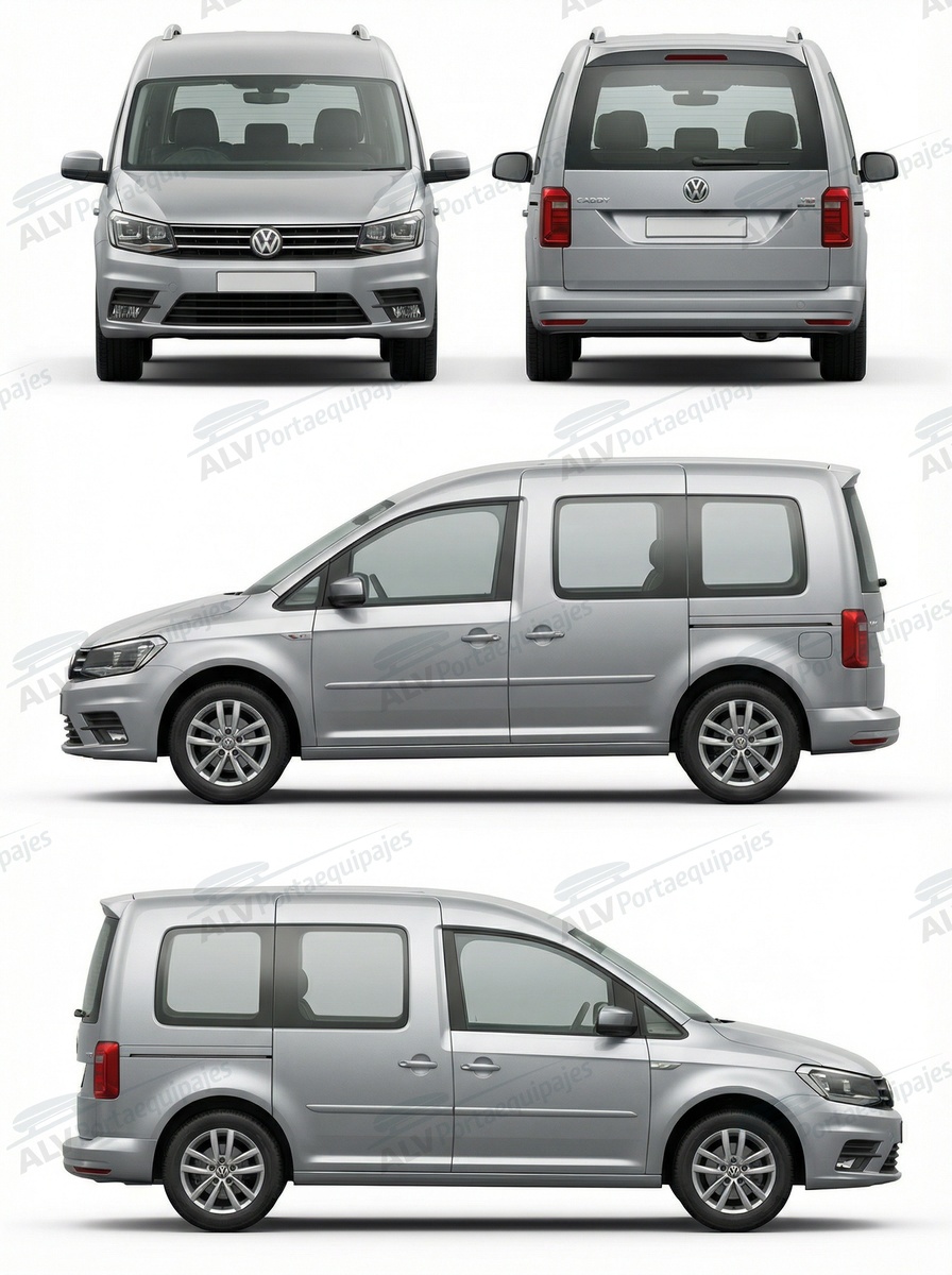 Volkswagen Caddy  (IV - railing) (2015-->2020)