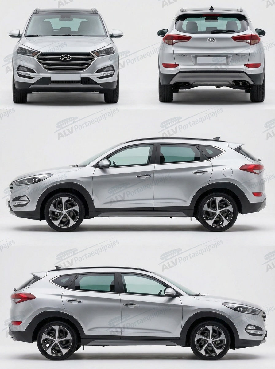Hyundai Tucson 5p (III/TL - railing integrado) (2015-->2020)