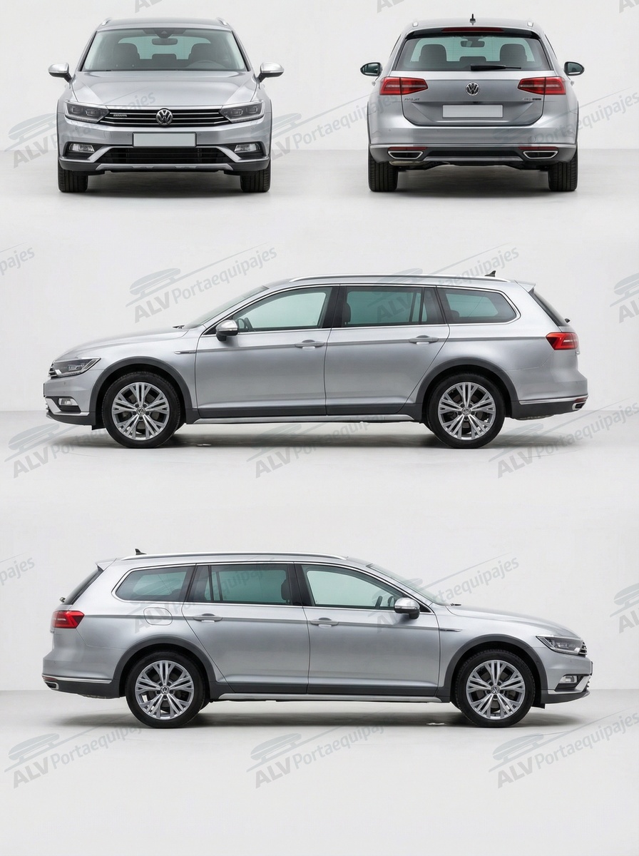 Volkswagen Passat Alltrack (B8/3G - railing integrado) (2016-->)