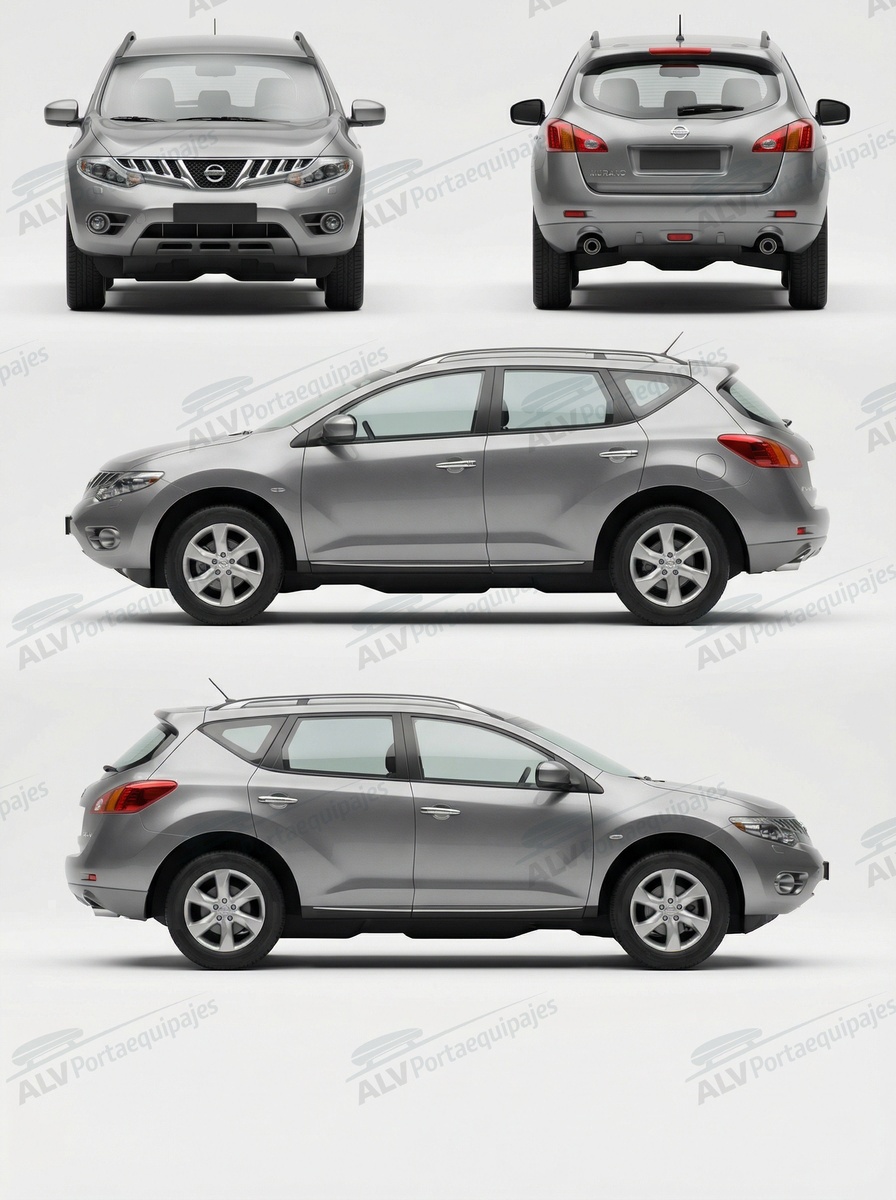 Nissan Murano 5p (II/Z51 - railing) (2008-->2014)