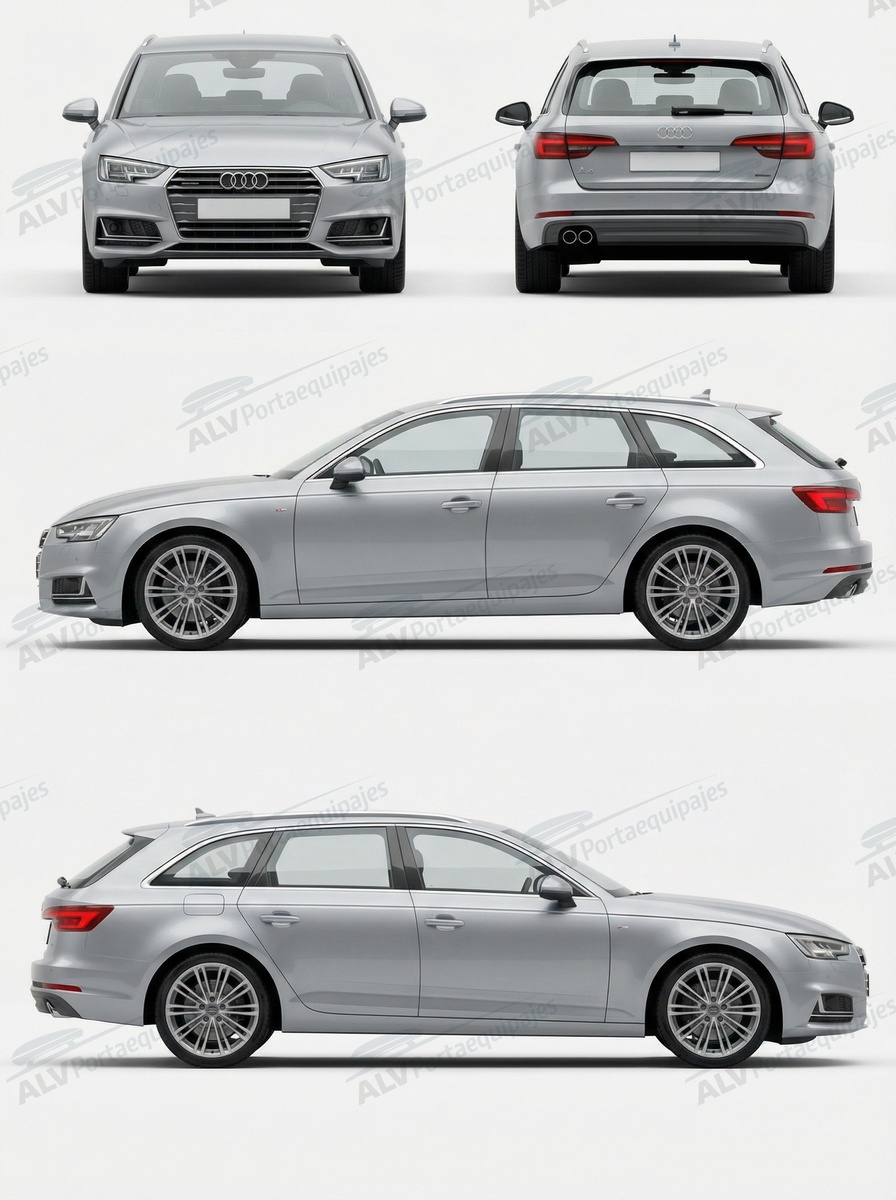 Audi A4 Avant (B9 - railing integrado) (2015-->2019)