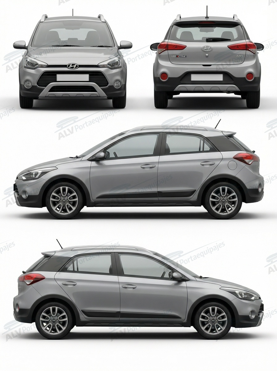 Hyundai i20 Active (II - railing) (2015-->2020)