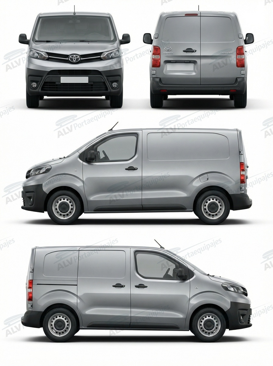 Toyota ProAce L0 (XS/compact - 4 puntos de fijaci&oacute;n) (2016-->)