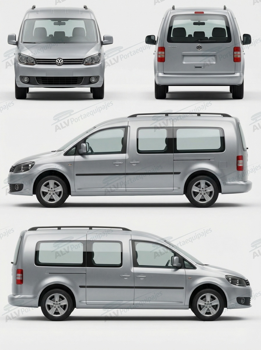 Volkswagen Caddy Maxi (III.2 - railing) (2011-->2015)