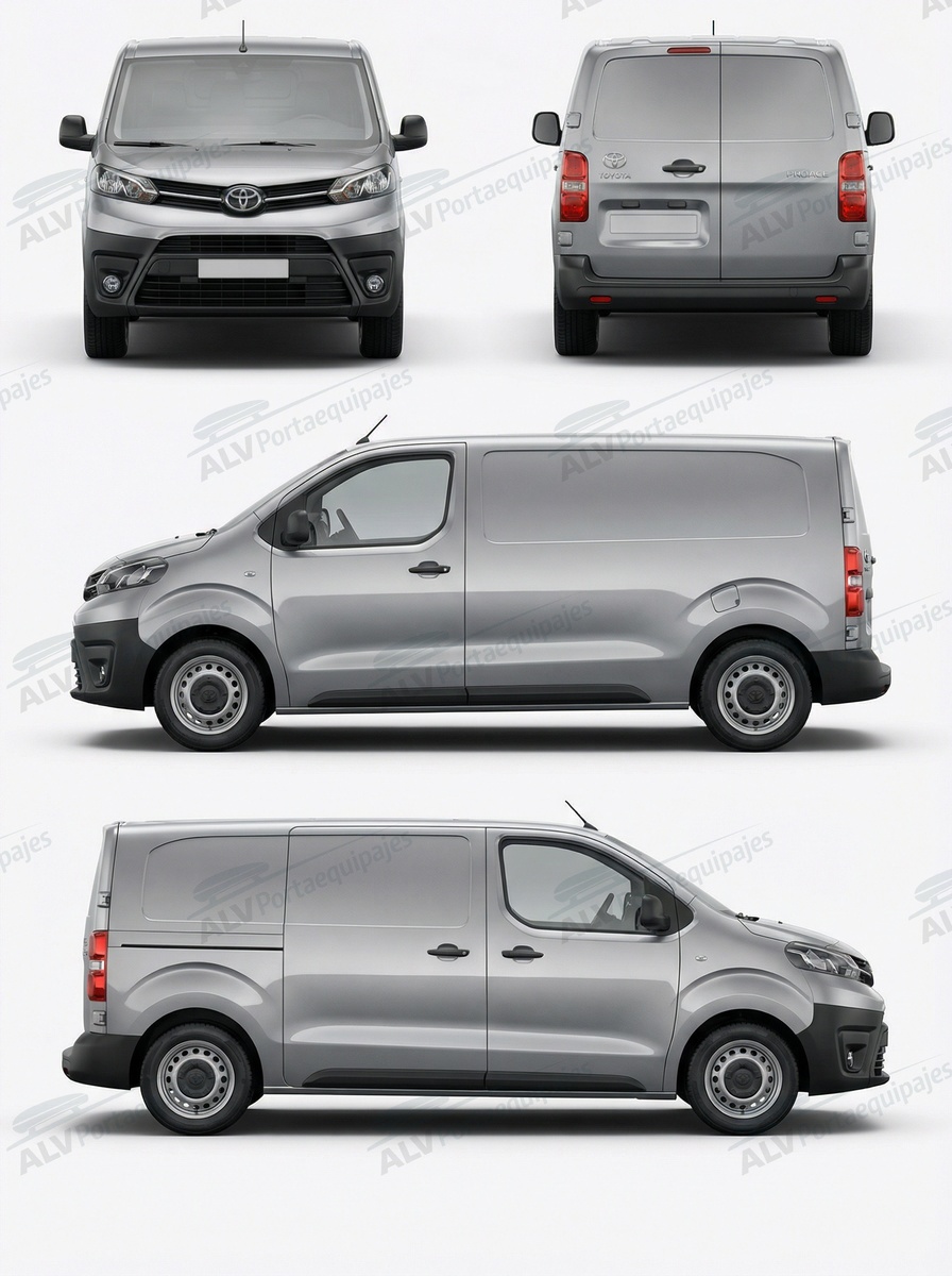 Toyota ProAce L1 (M/media - 5 puntos de fijaci&oacute;n) (2016-->)