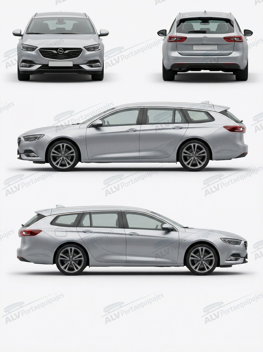 Opel / Vauxhall Insignia Sports Tourer II (B - railing integrado) (2017-->)