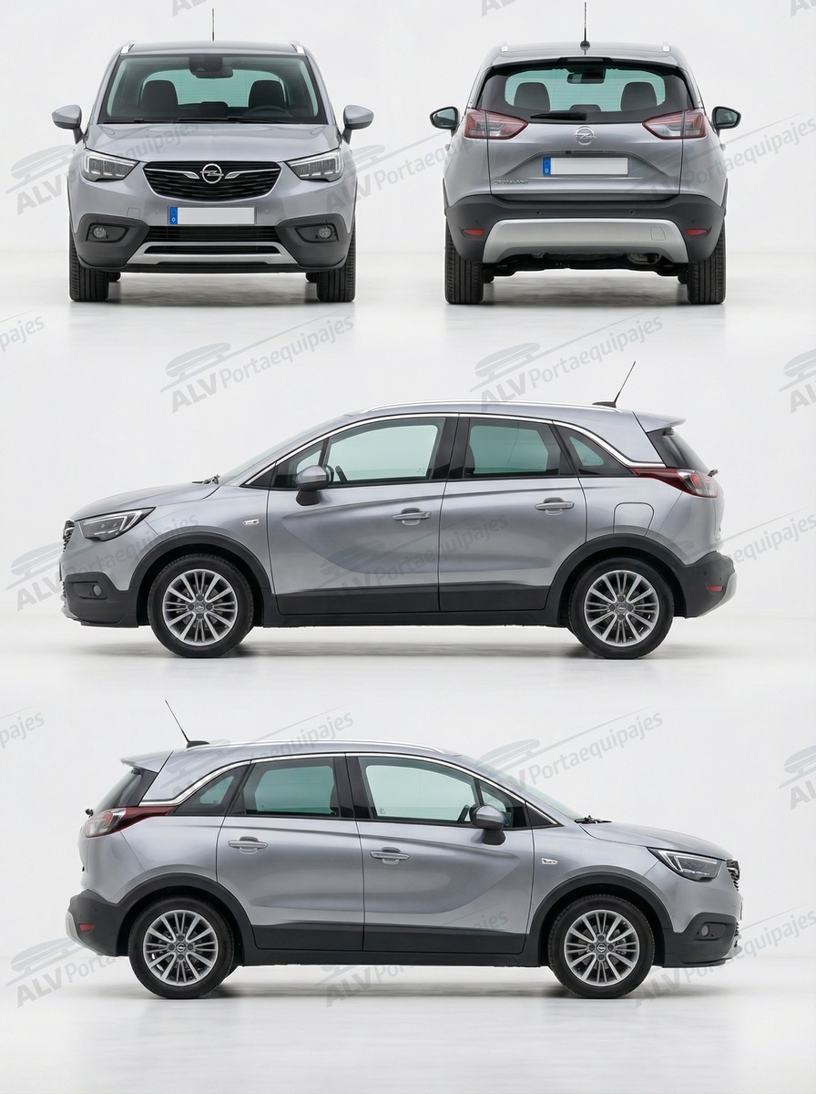 Opel / Vauxhall Crossland X 5p (railing integrado) (2017-->2020)