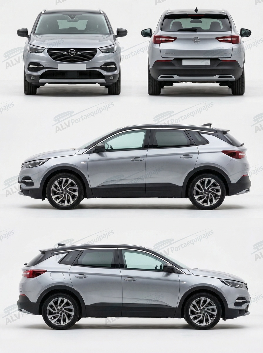 Opel / Vauxhall Grandland X 5p (railing integrado) (2017-->2024)