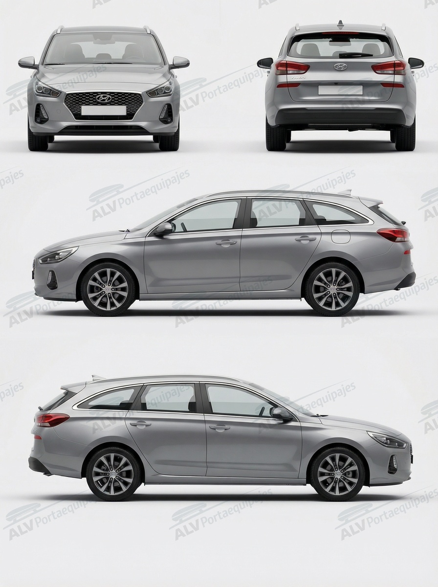 Hyundai i30 CW (III/PD - railing integrado) (2017-->)