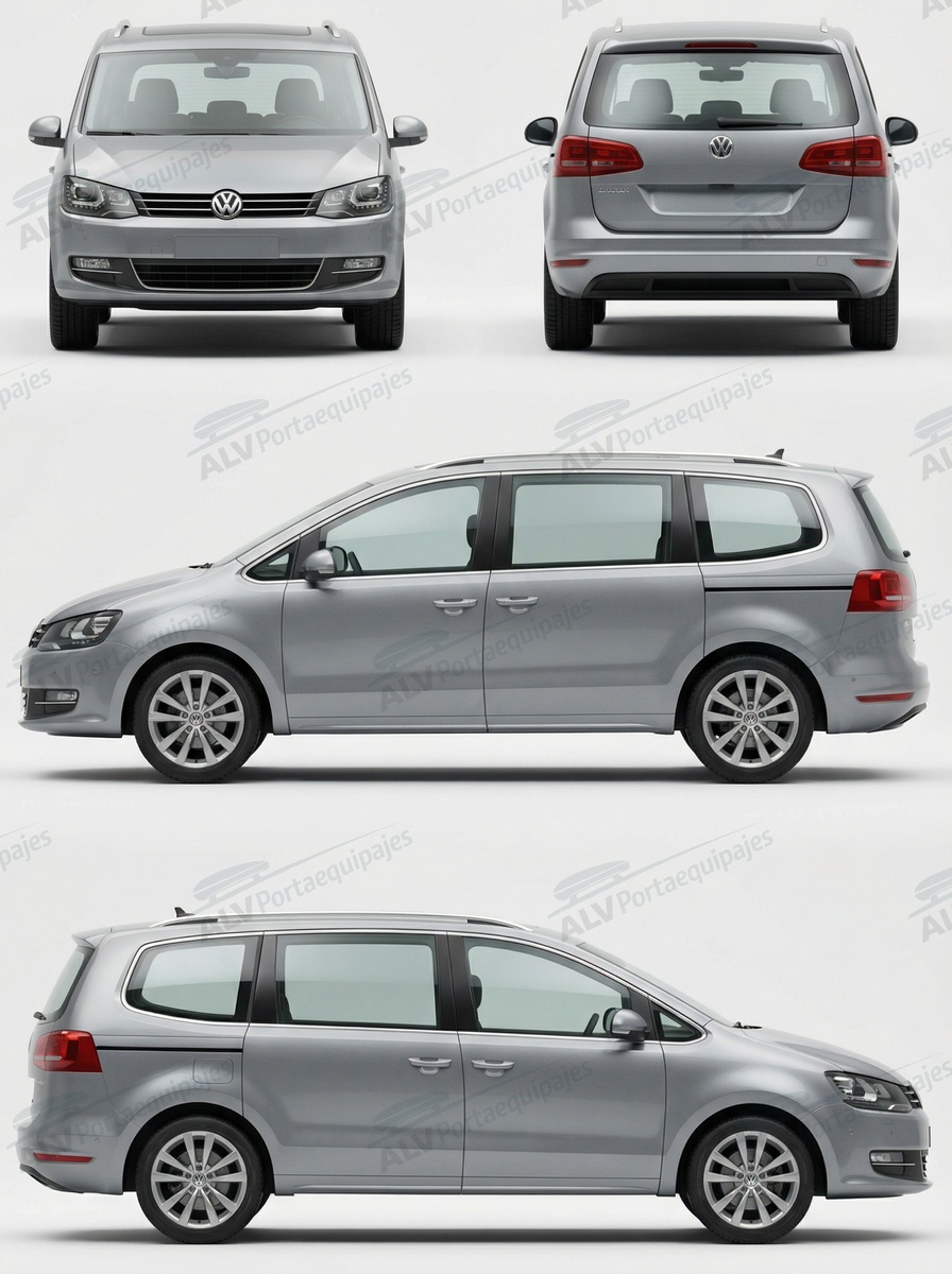 Volkswagen Sharan 5p MPV (II.2/7N - railing) (2015-->)
