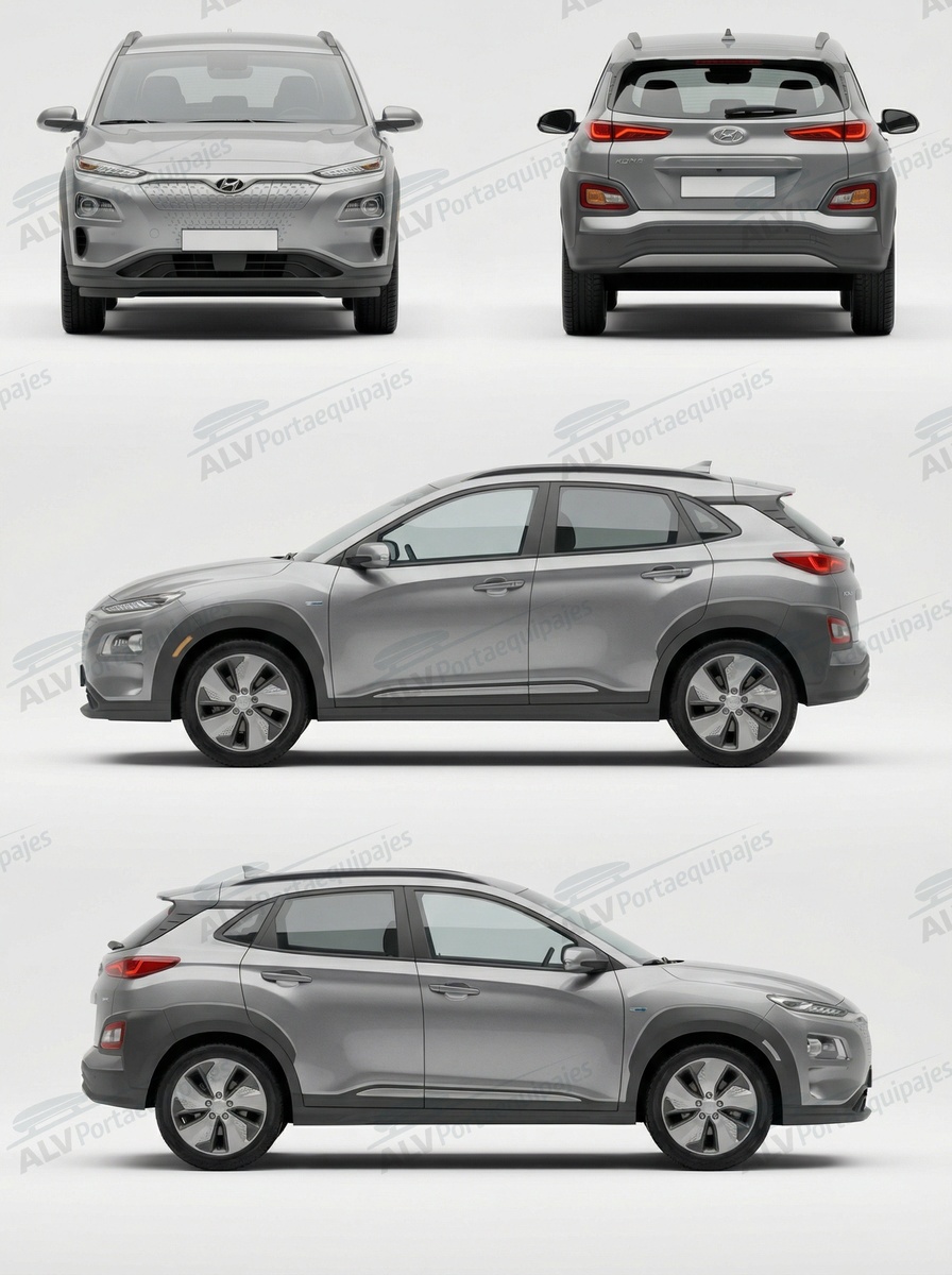 Hyundai Kona electric 5p (I/OS - railing integrado) (2017-->2023)
