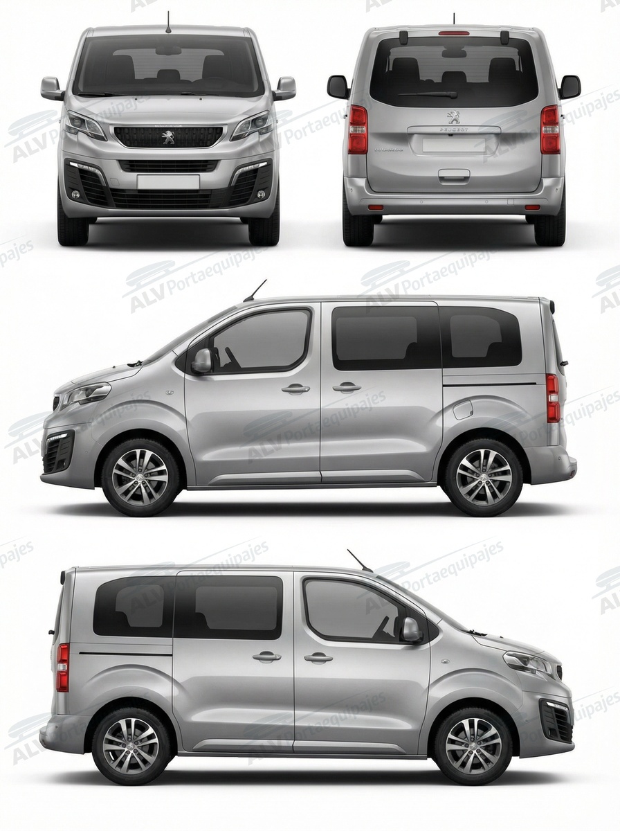Peugeot Traveller L1H1 (XS/compact - 3 puntos de fijaci&oacute;n) (2016-->)