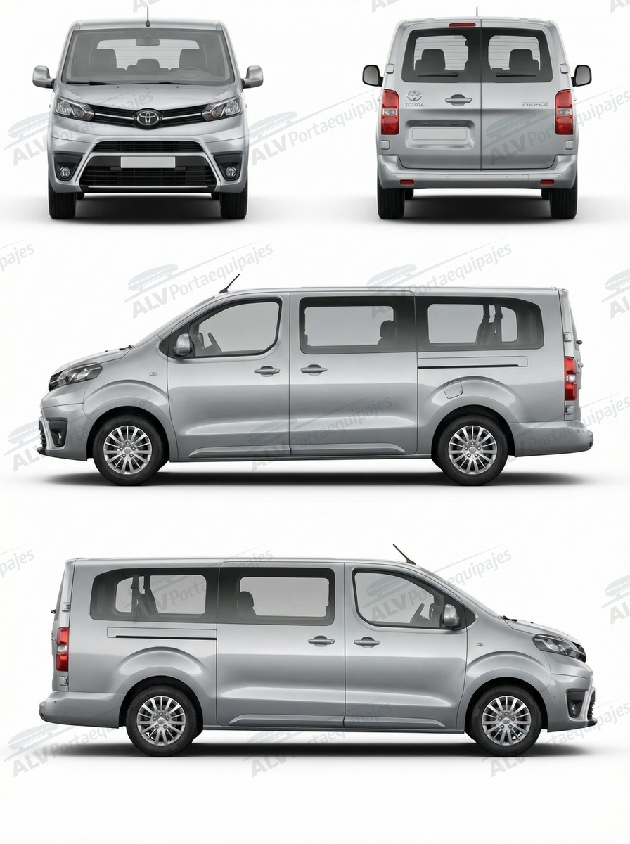 Toyota ProAce Verso L2 (XL/larga - 5 puntos de fijaci&oacute;n) (2016-->)