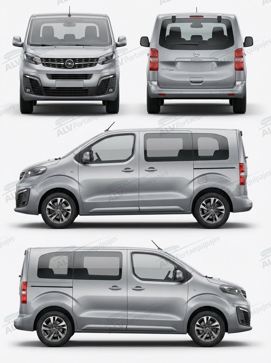 Opel / Vauxhall Zafira Life L1H1 (S/corta - 3 puntos de fijaci&oacute;n) (2019-->)