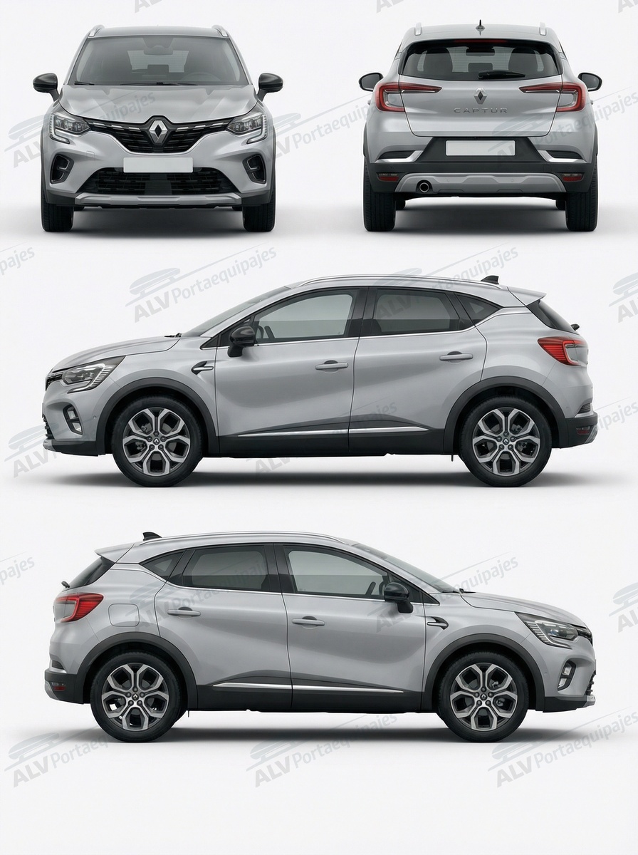 Renault Captur 5p (II - railing integrado) (2019-->)