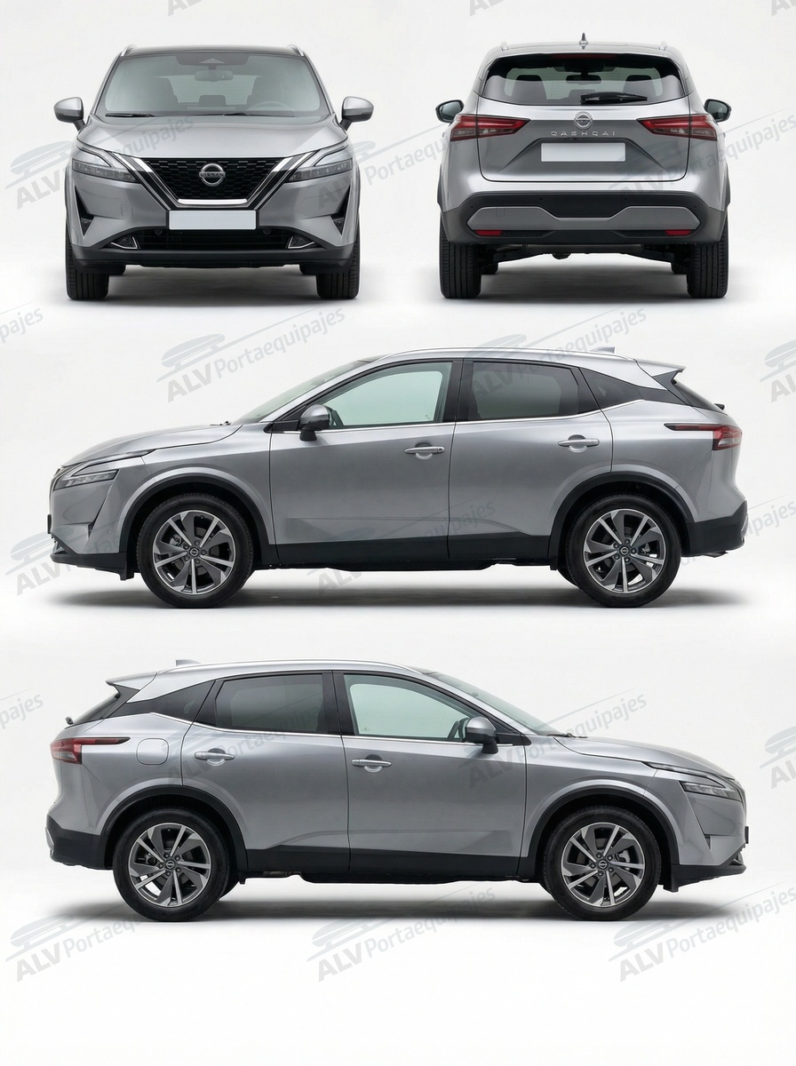 Nissan Qashqai 5p (III/J12 - railing integrado) (2021-->)
