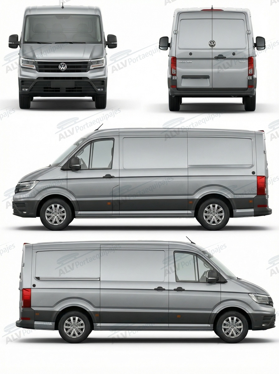 Volkswagen Crafter L3H2 (perfil en T / T-Track) (2017-->)