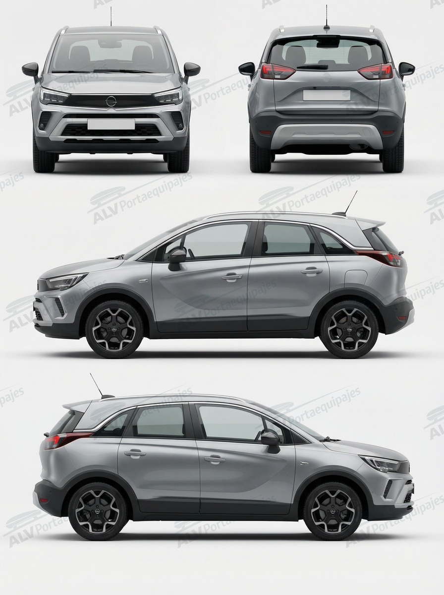 Opel / Vauxhall Crossland 5p (railing integrado) (2020-->)