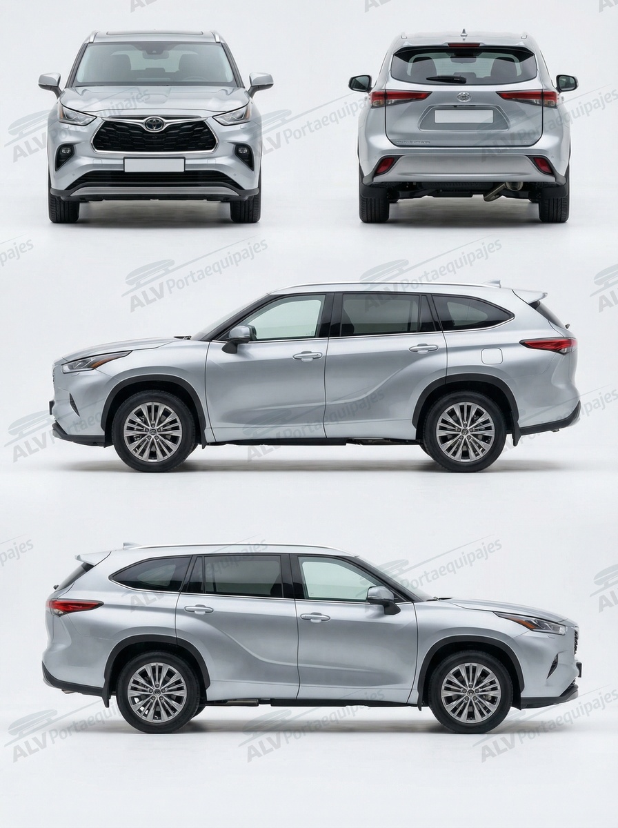 Toyota Highlander 5p (IV/XU70 - railing integrado) (2020-->)