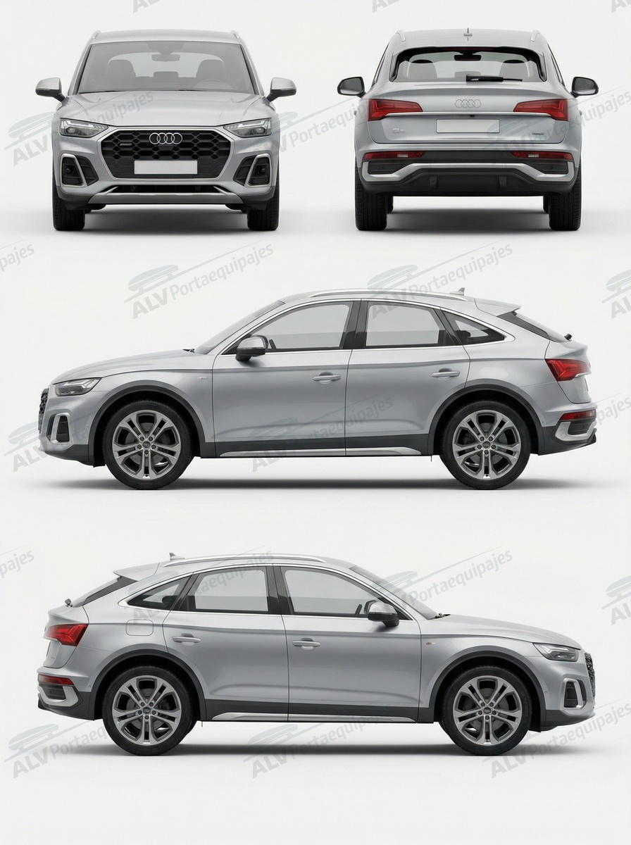 Audi Q5 Sportback (II/FY - railing integrado) (2021-->2025)