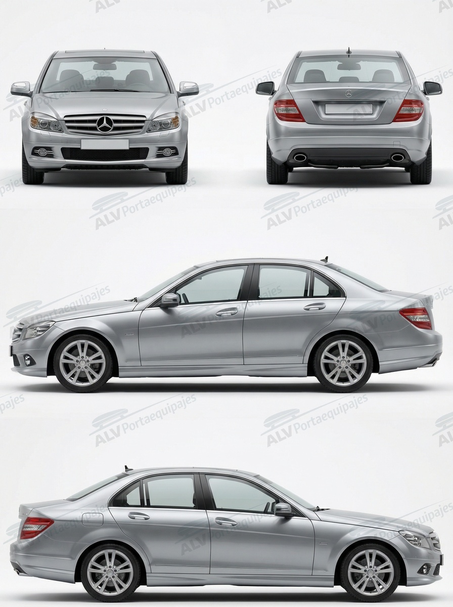 Mercedes Clase C sed&aacute;n 4p (W204 - fixpoint con techo de vidrio) (2007-->2014)