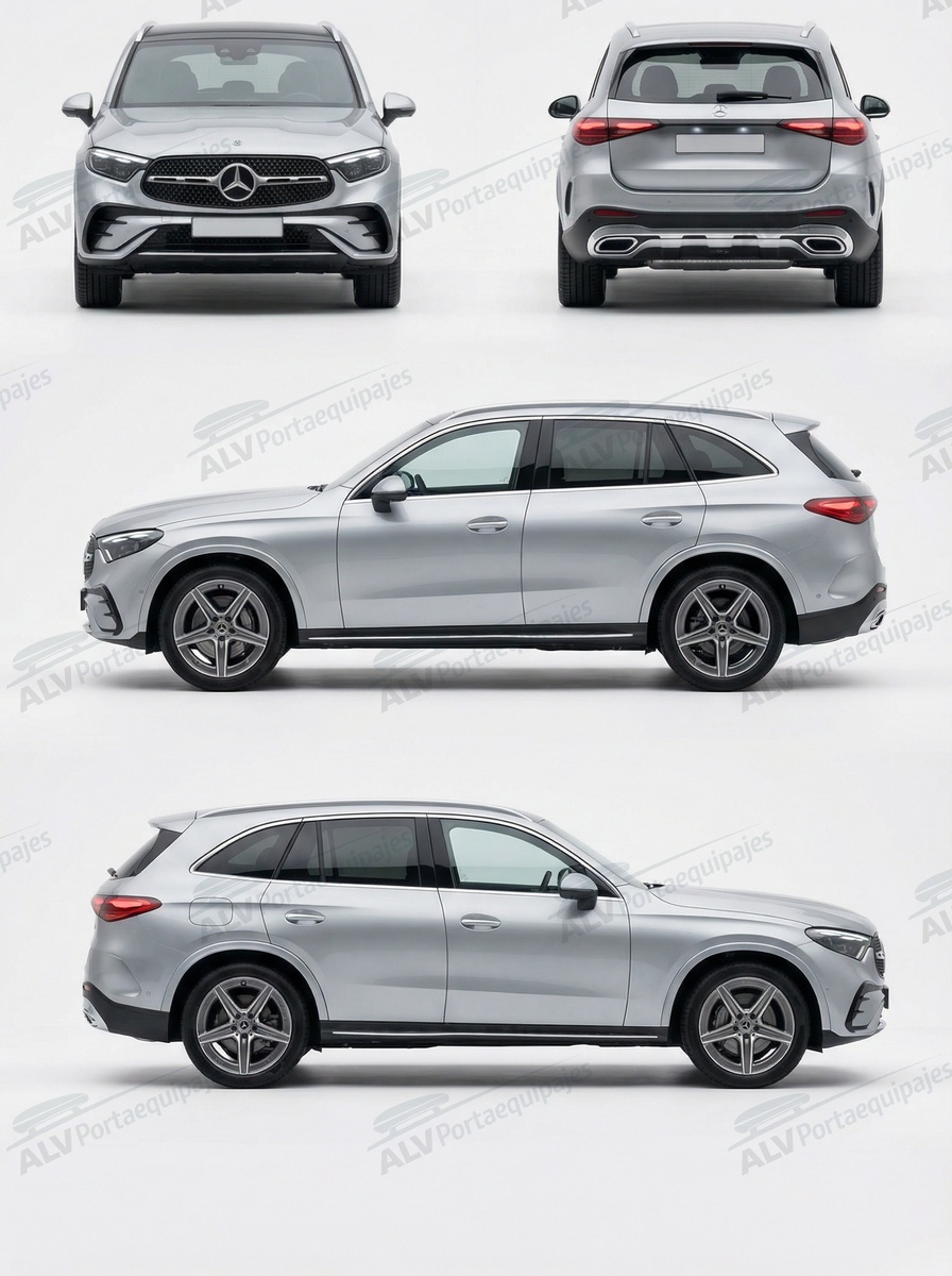 Mercedes Clase GLC 5p (II/X254 - railing integrado) (2022-->)