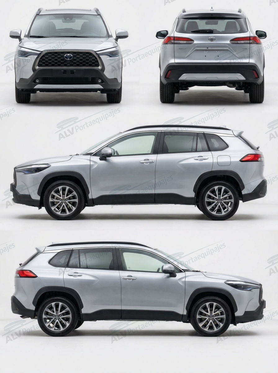 Toyota Corolla Cross 5p (I/XG10 - railing integrado ) (2022-->)