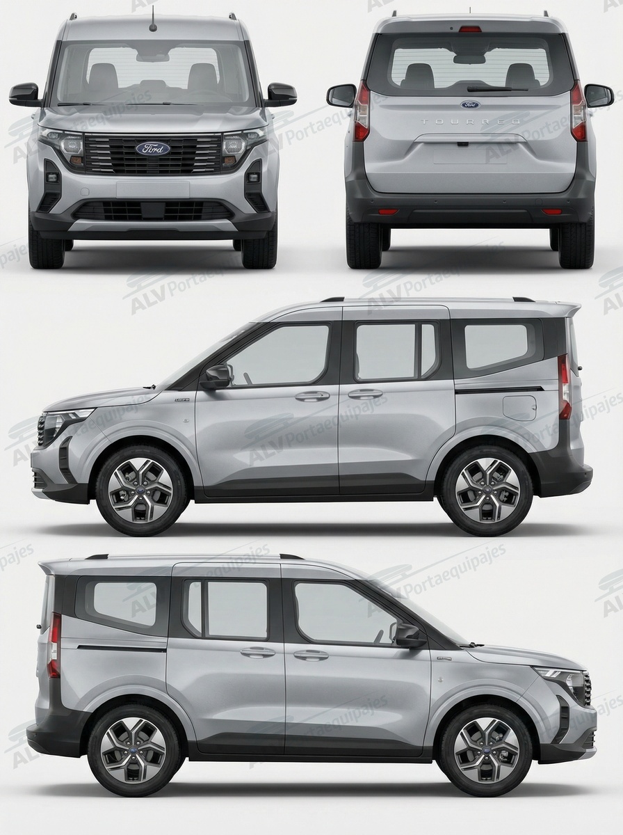 Ford Courier II Tourneo/Transit  (railing) (2023-->)