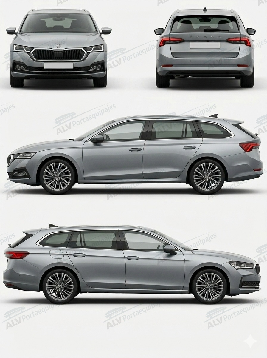 Skoda Superb Combi (IV/B9(3Y) - railing integrado) (2024-->)