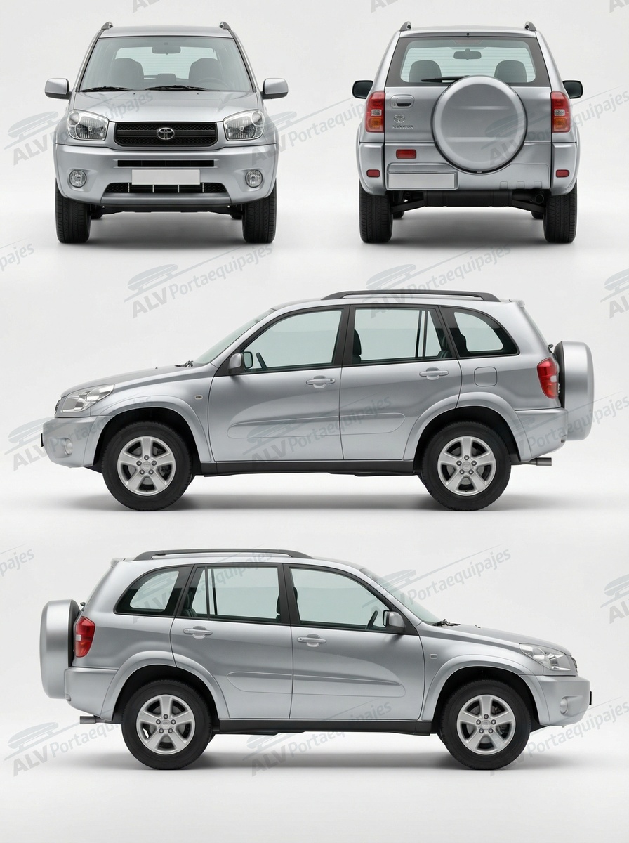 Toyota RAV4 5p (II/XA20 - railing) (2000-->2006)