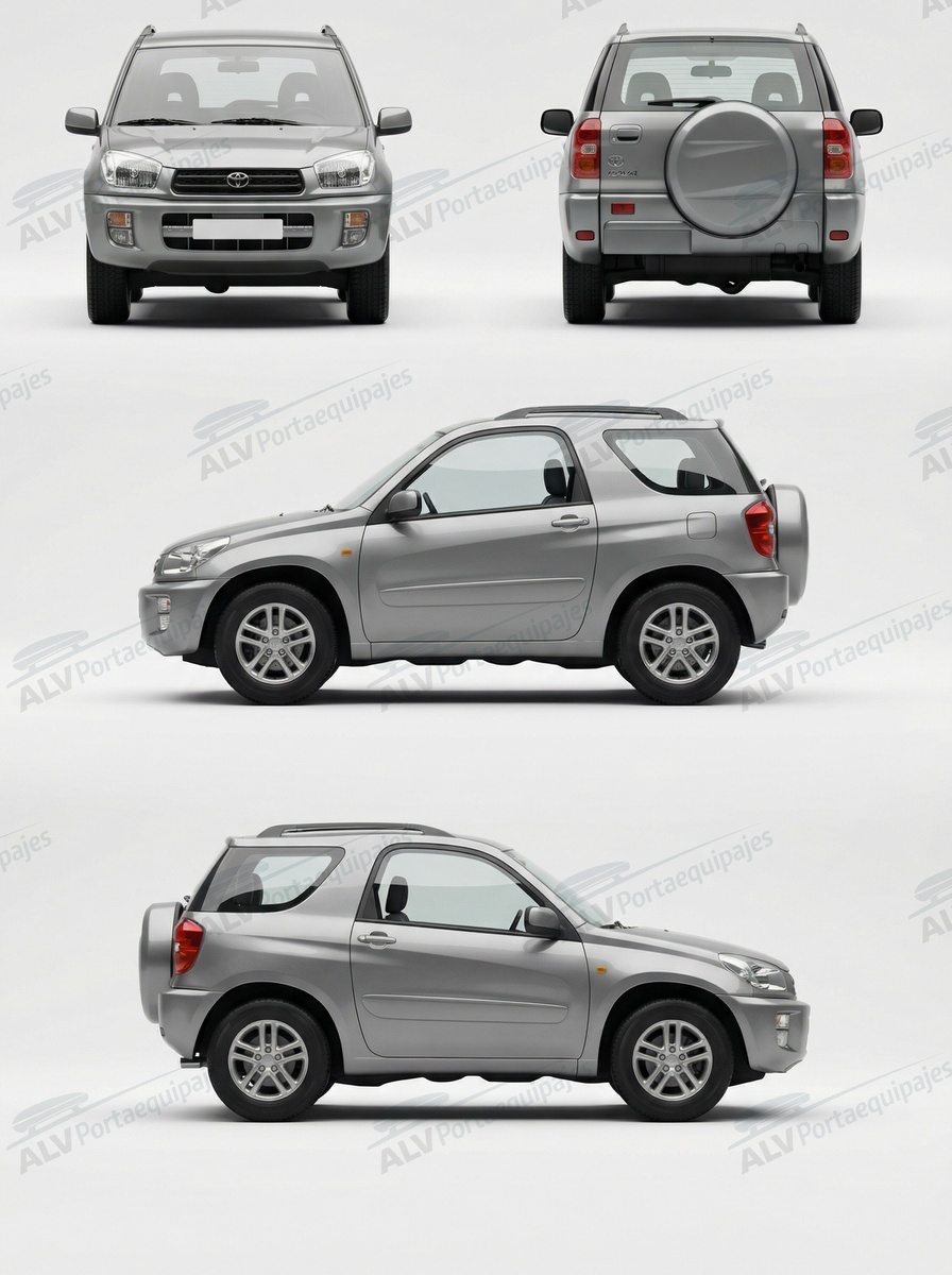 Toyota RAV4 3p (II/XA20 - railing) (2000-->2006)