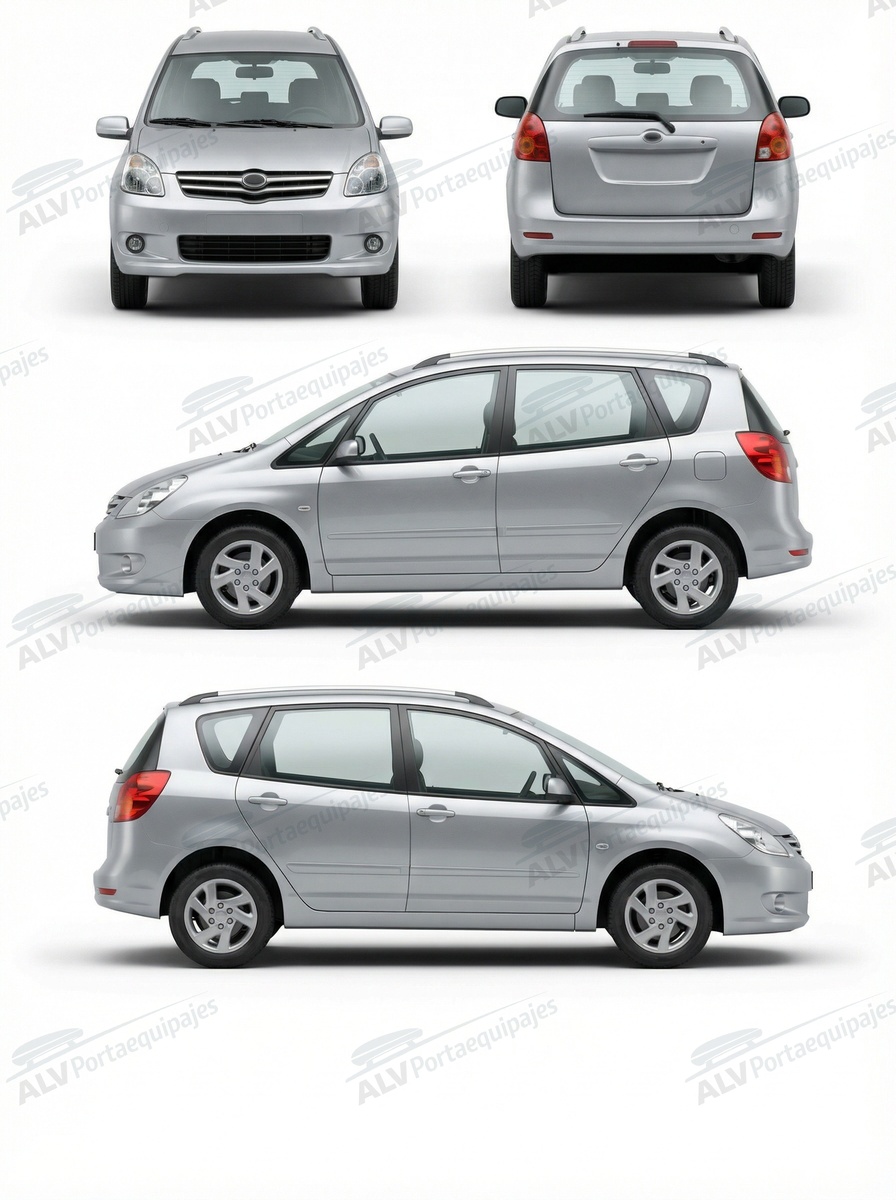 Toyota Corolla Verso 5p MPV (E120 - railing) (2002-->2004)