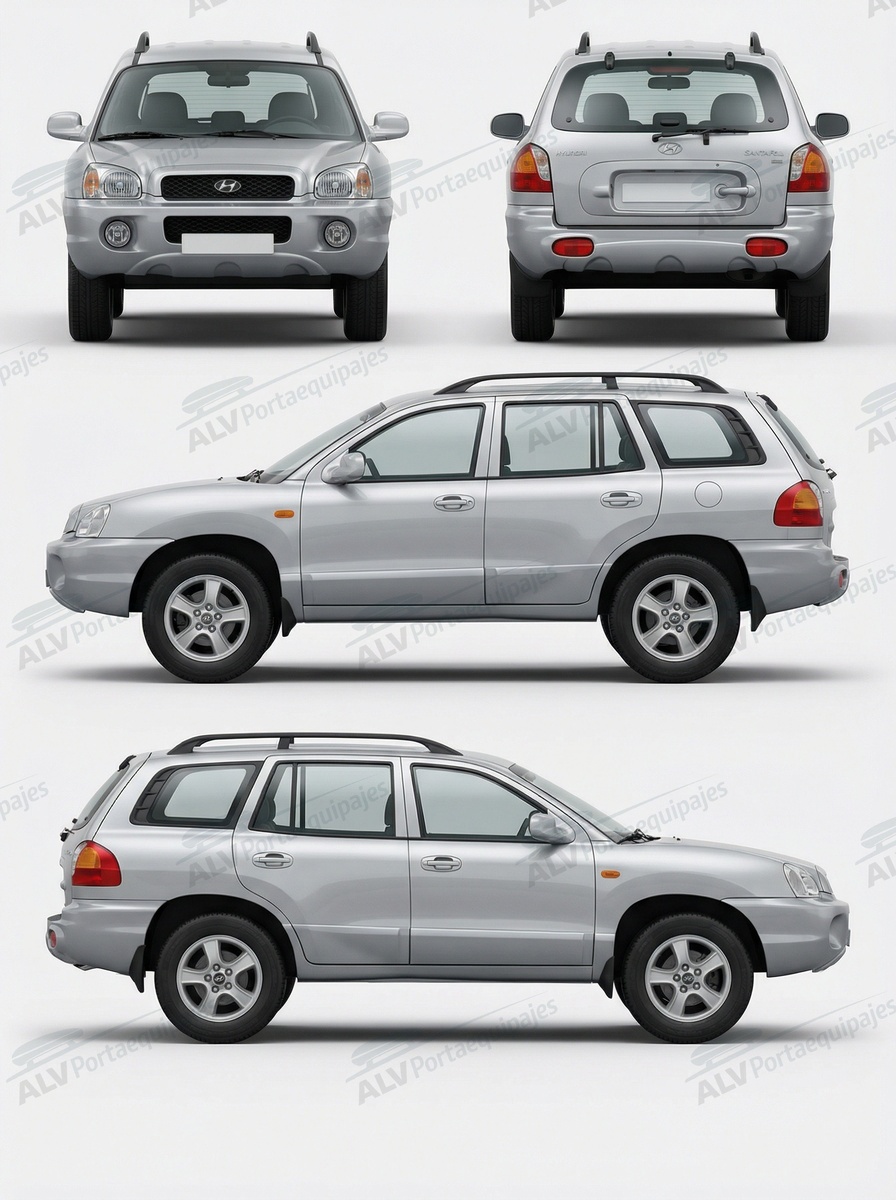 Hyundai Santa Fe 5p (I/SM - railing) (2000-->2006)