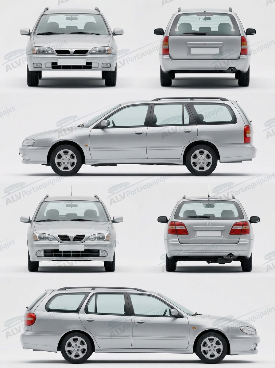 Nissan Primera SW (WP10-WP11 - railing) (1991-->2002)