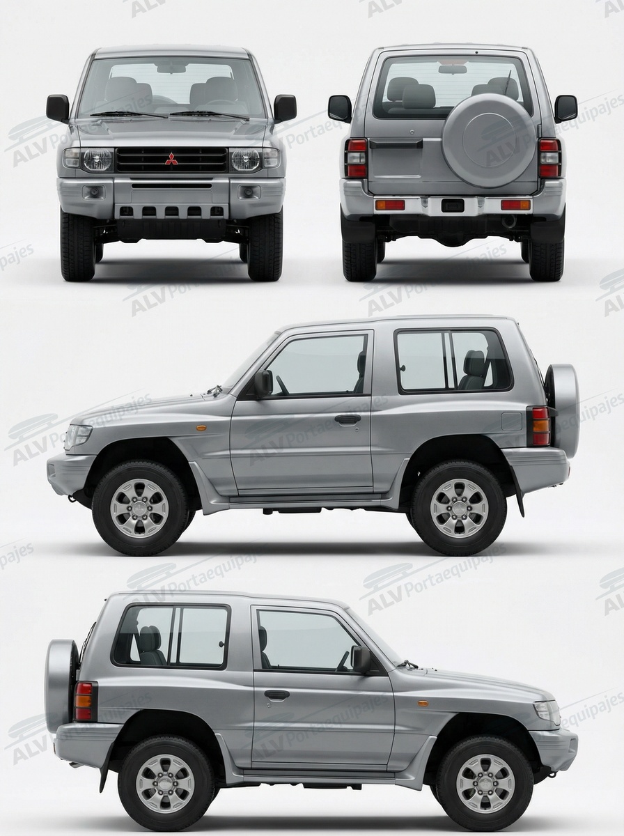 Mitsubishi Montero 3p (II - techo normal) (1991-->2000)