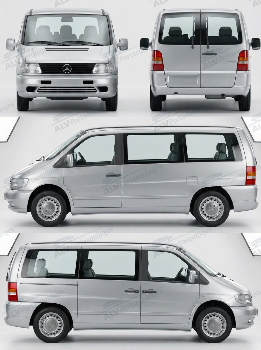 Mercedes Vito L1H1 (W638 - perfil en T / T-Track) (1996-->2003)