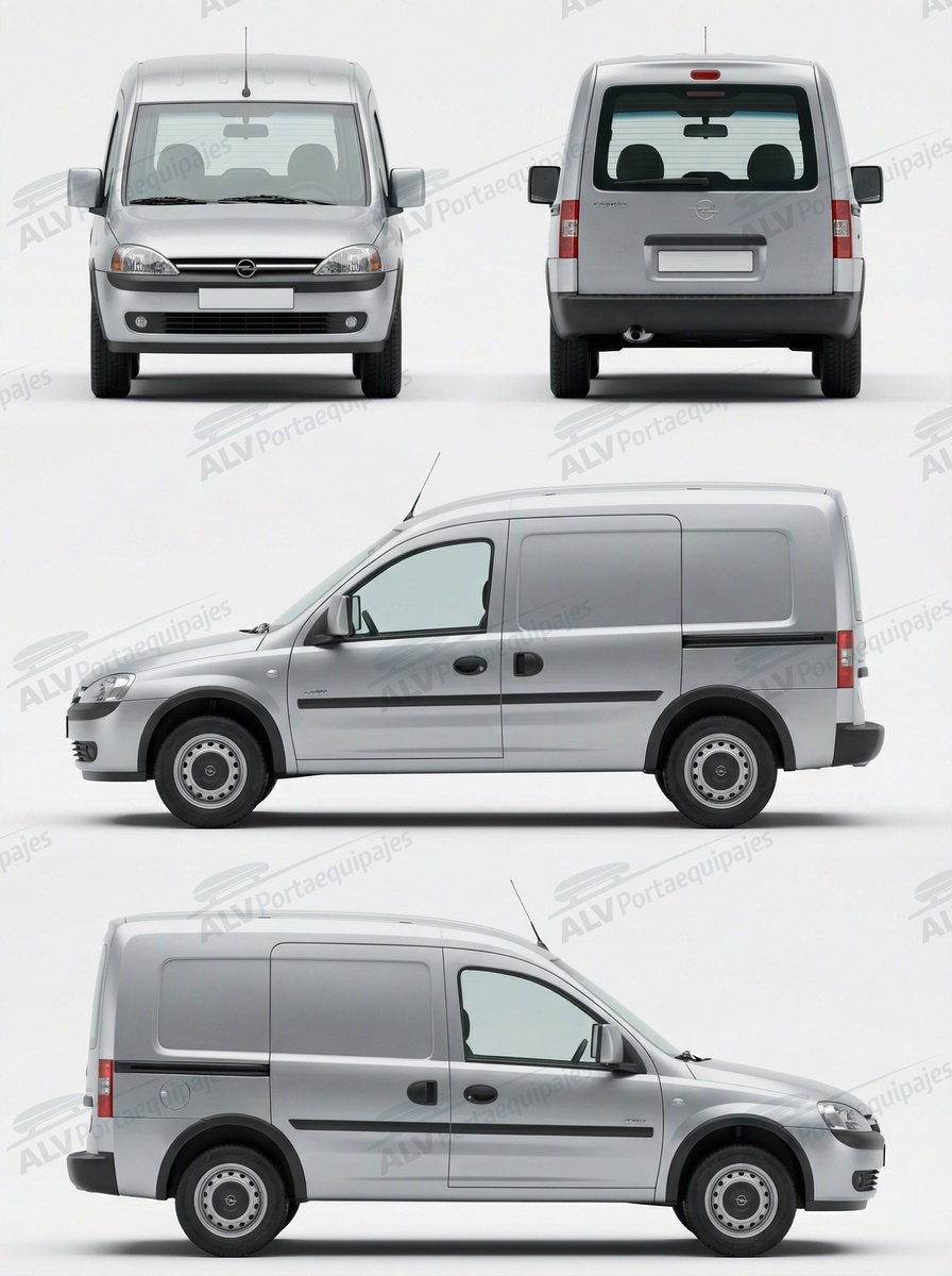 Opel / Vauxhall Combo  (C - fijaci&oacute;n pieza de aluminio) (2003-->2012)