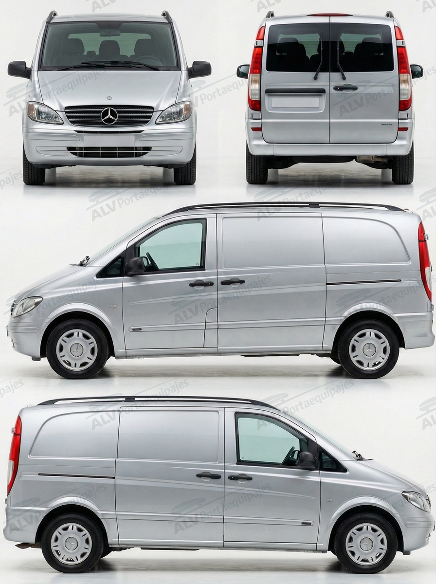 Mercedes Vito L1H1/compacto (W639 - railing) (2003-->2014)
