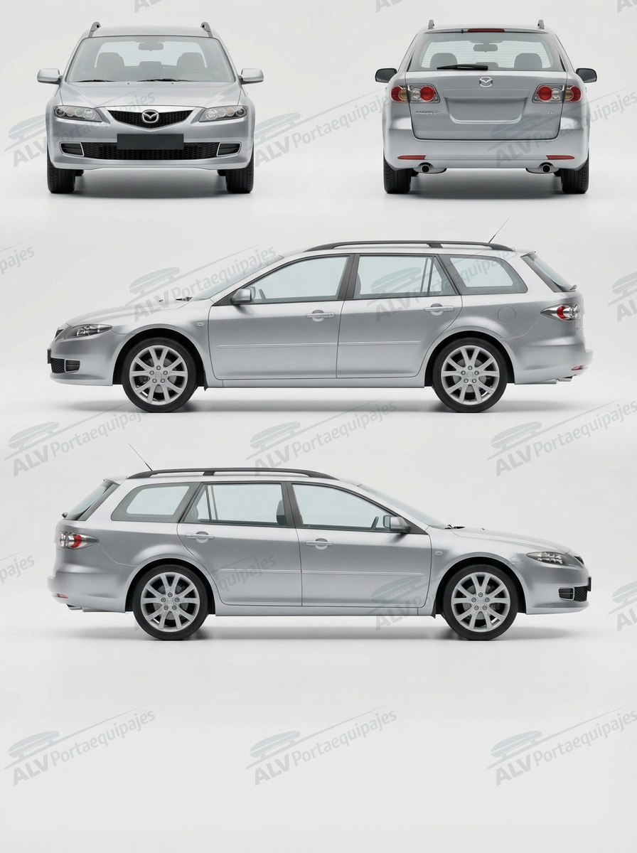 Mazda 6 Wagon (I/GY - railing) (2003-->2008)