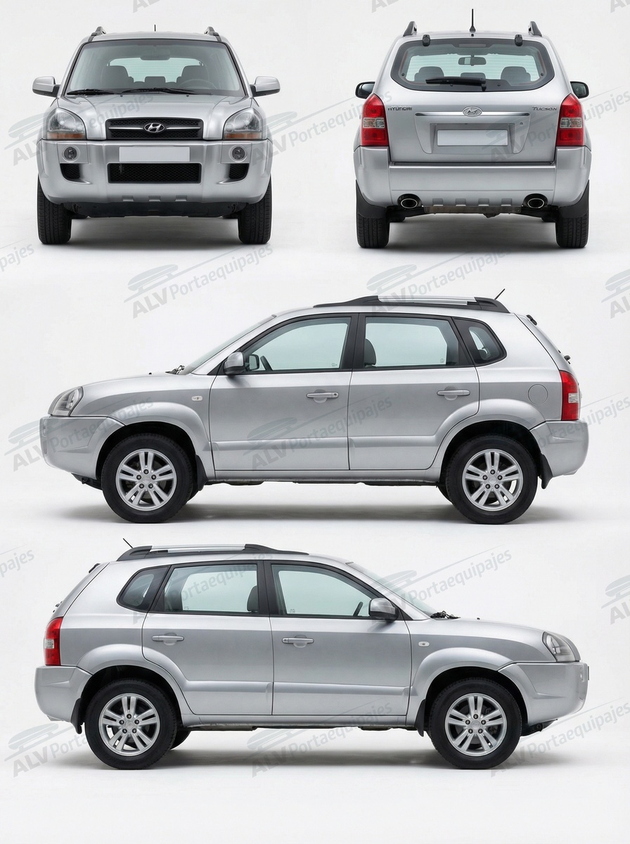 Hyundai Tucson 5p (I - railing) (2004-->2010)