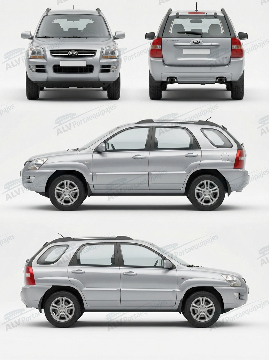 Kia Sportage 5p (II/KM - railing) (2005-->2011)