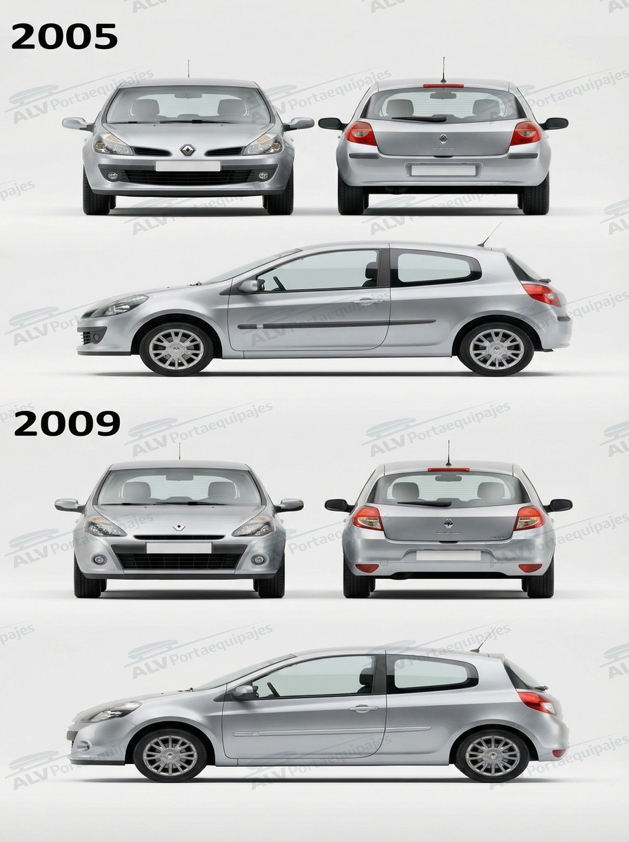 Renault Clio 3p (III - fixpoint) (2005-->2012)