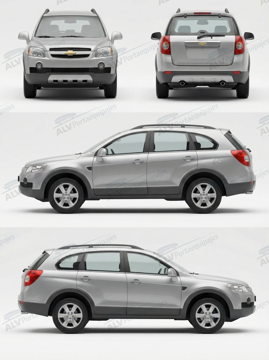 Chevrolet Captiva 5p (I/C100-C140 - railing) (2006-->2011)