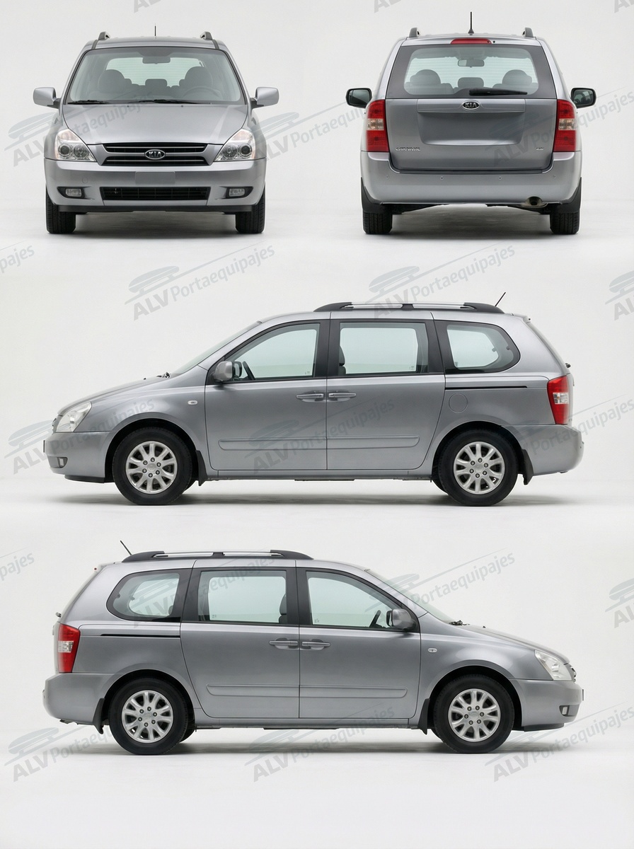 Kia Carnival 5p MPV (II/VQ - railing) (2006-->2015)