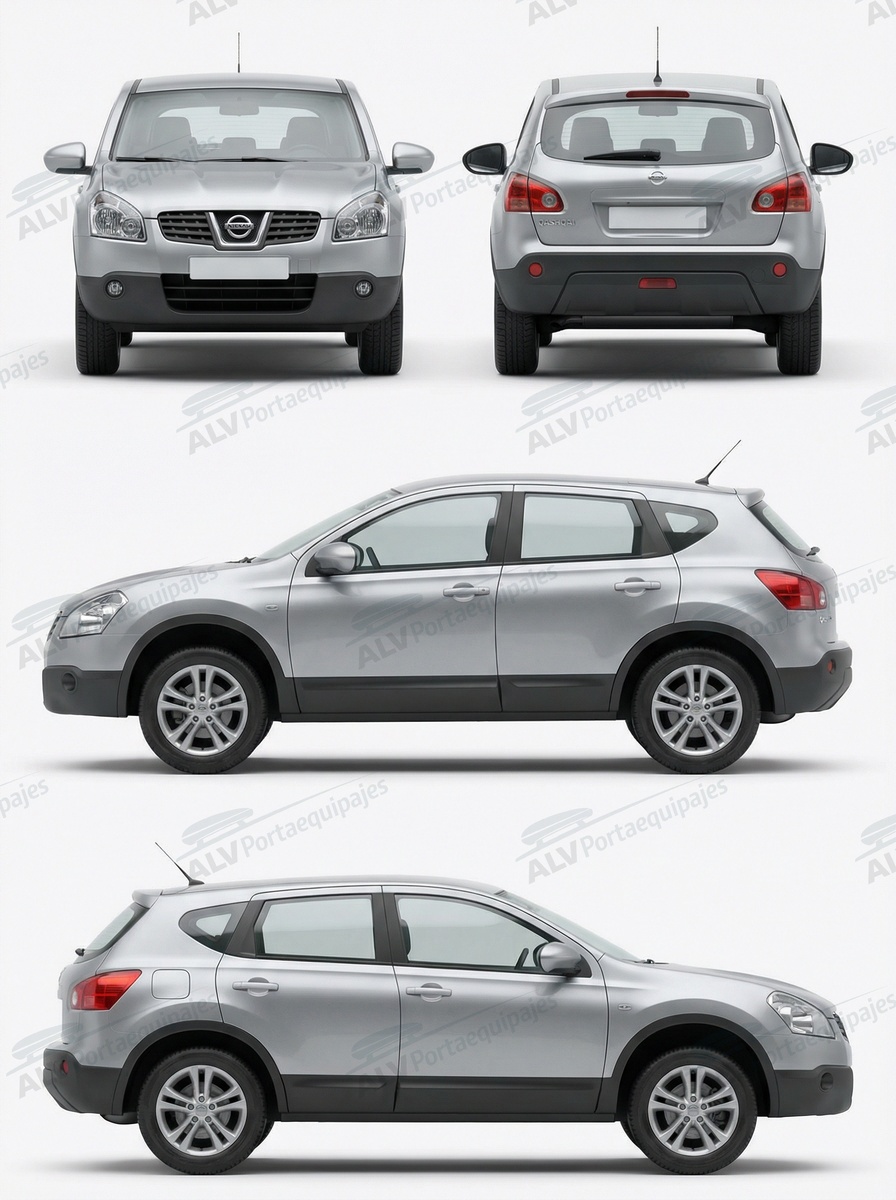 Nissan Qashqai 5p (I/J10 - techo normal) (2007-->2014)