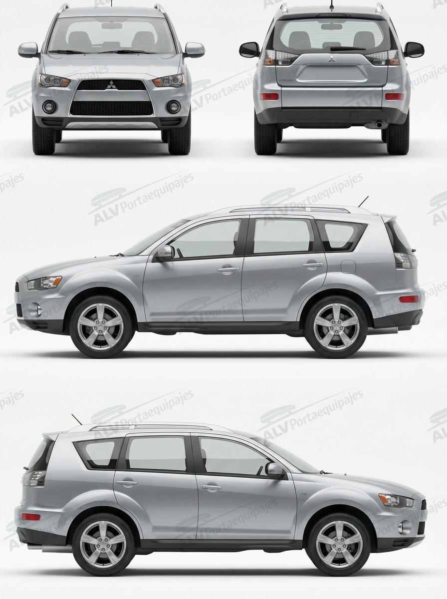 Mitsubishi Outlander 5p (II - railing) (2007-->2012)
