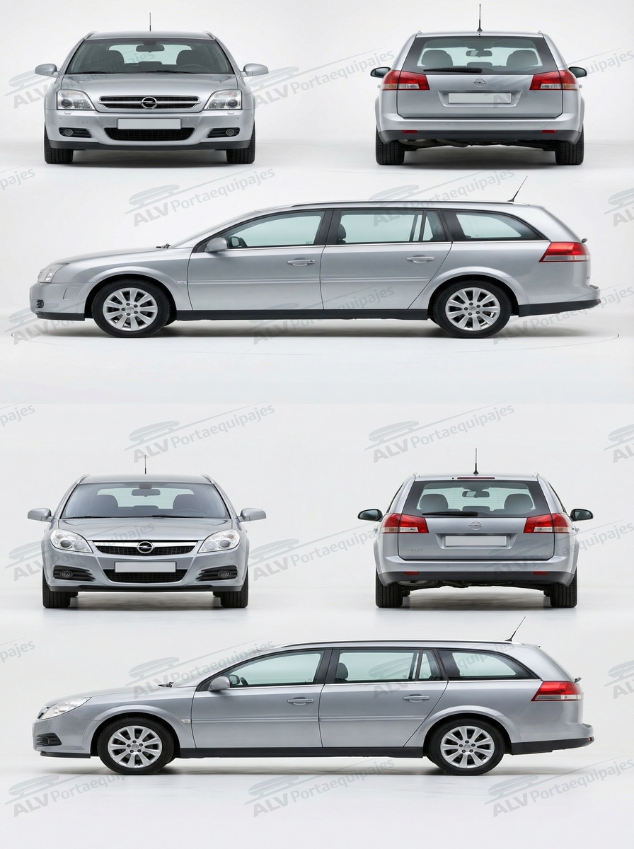 Opel / Vauxhall Vectra SW (C - railing integrado) (2004-->2007)