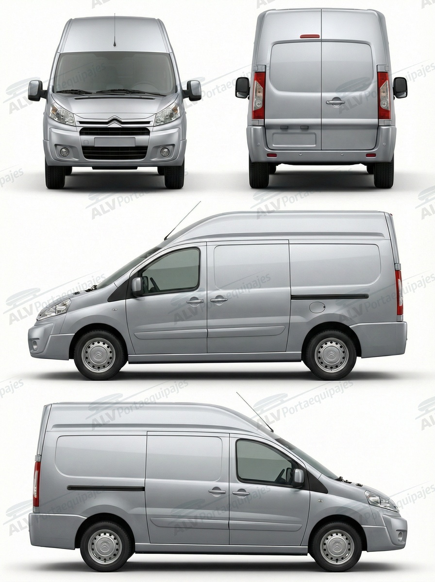 Citro&euml;n Jumpy L2H2 (II - necesario perforar el techo) (2007-->2016)