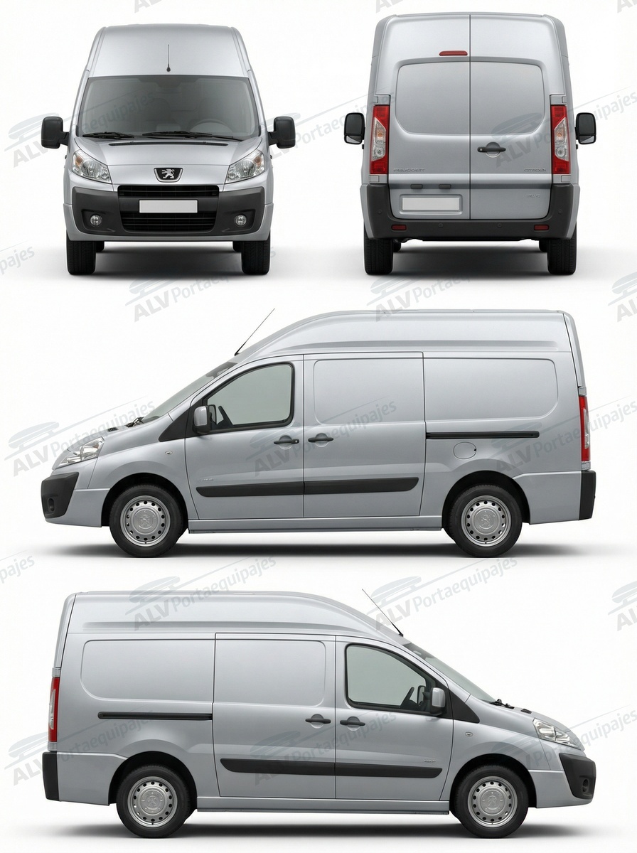 Peugeot Expert L2H2 (II - necesario perforar el techo) (2007-->2016)